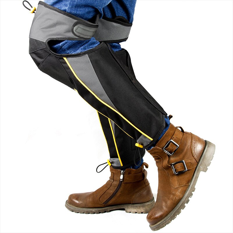 Protège-jambes coupe-vent avec genouillère, Leggings chauds réglables, couvre-jambes imperméables pour moto, ski en plein air, 2 pièces