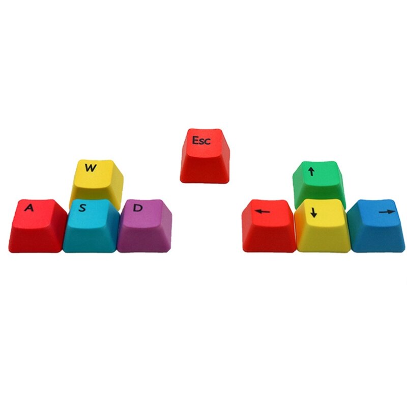 Teclado mecánico WASD de 9 teclas, perfil OEM PBT RGBY, modificadores N0HC