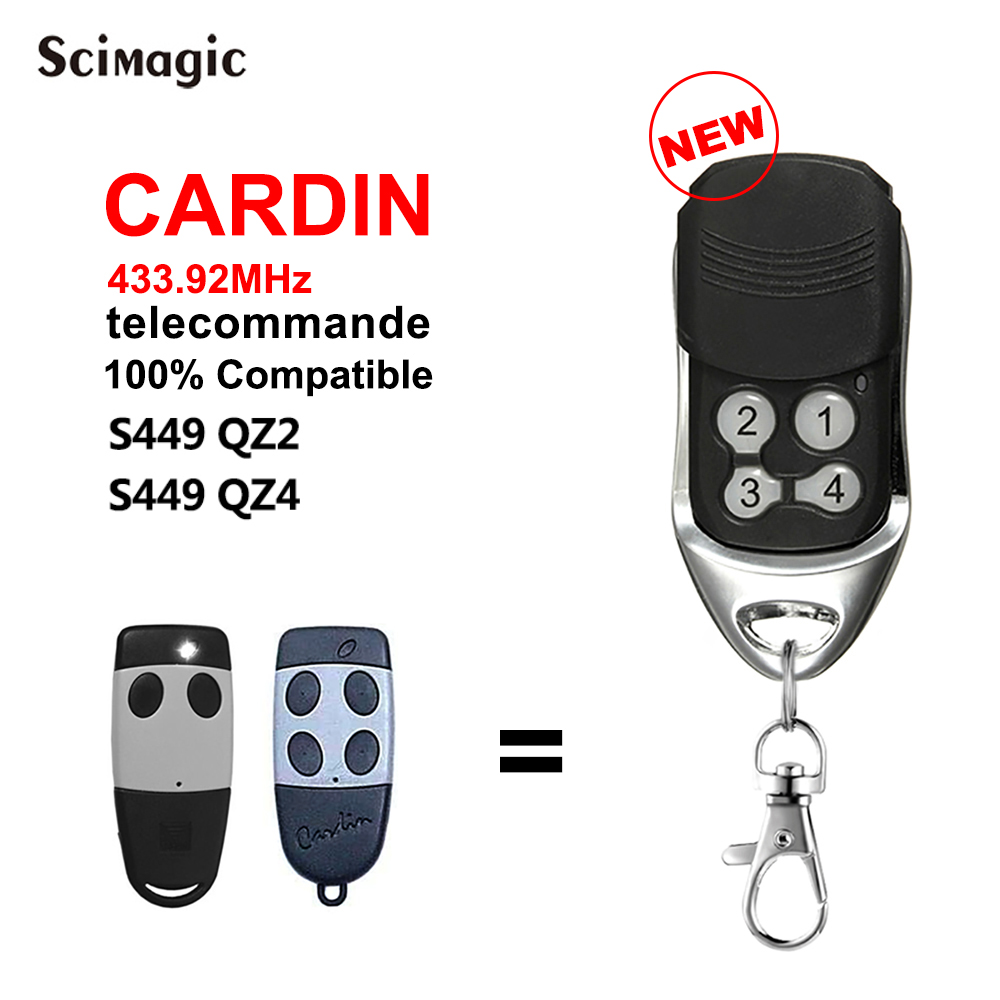 Cardin S449 Afstandsbediening Garage Commando 433.92Mhz Rolling Code 4 Knoppen Voor Cardin S449 QZ4 QZ2 Garage Gate Remmote controle