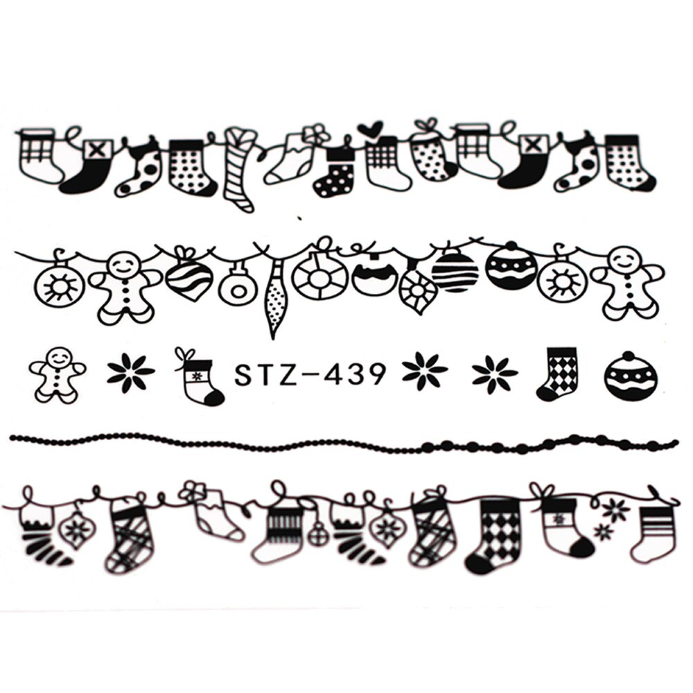 1Pc Schneeflocke Karikatur Wasser Transfer DIY NäGel Kunst Nagellack verrotten Farbe Lange-dauerhaft Nagellack Mädchen Nette nagel Dekoration Werkzeug