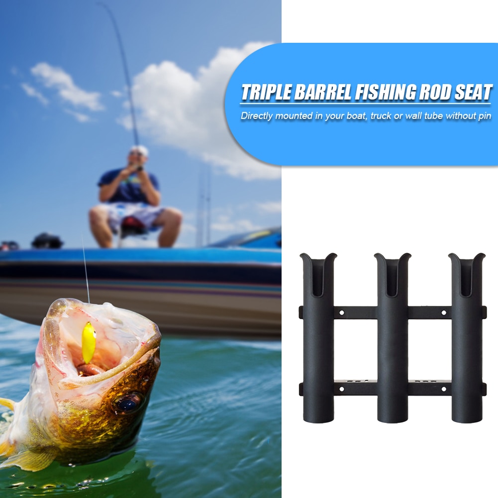 3-Link Fishing Rod Storage Holder Multifunctional Vertical Outdoor Portable Easy Fishing Carrying Outdoor Pole Tube