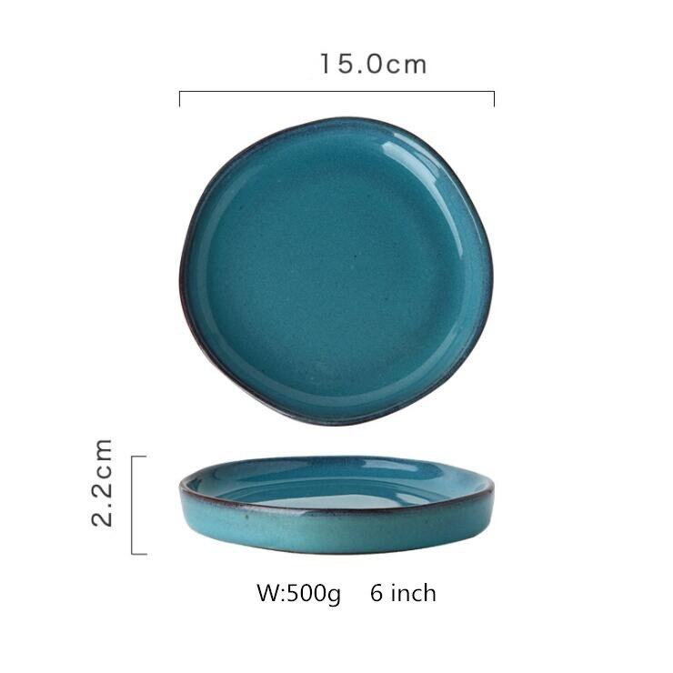 Porcelain Dinner Plate Set Kitchen Plate Ceramic Tableware Food Dishes Rice Salad Noodles Bowl Soup Kitchen Cook Tool: I