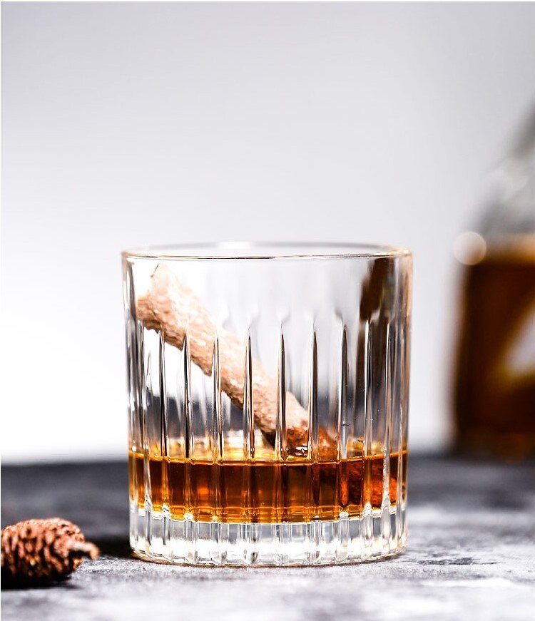 2PCS Per Unit 10oz/300ML Whiskey Glass Scotch Glasses Rocks Glass Shaped Crystal Clear Glassware Tumbler Whiskey