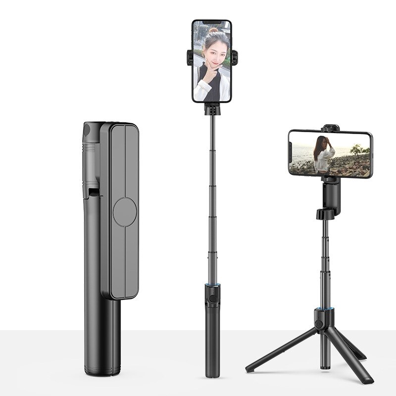 Selfie-stick-stativ, ausziehbarer selfie-stick für mobiltelefone mit drahtloser fernbedienung, stabiles stativ