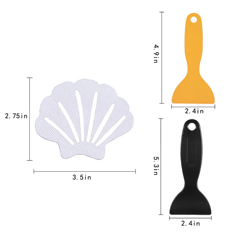 Shell Shape Non-slip Bathtub Stickers Bathroom Adhesive for Bathtub Stairs Shower Room Swimming Pool Stickers