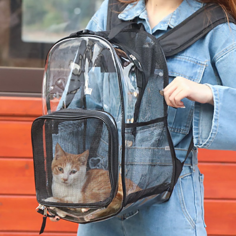 Ademend Nylon Kleine Hond Draagtas Outdoor Dubbele Schouder Hond Rugzak Mesh Reizen Pet Carrier Voor Kleine Hond Kat Rugzak