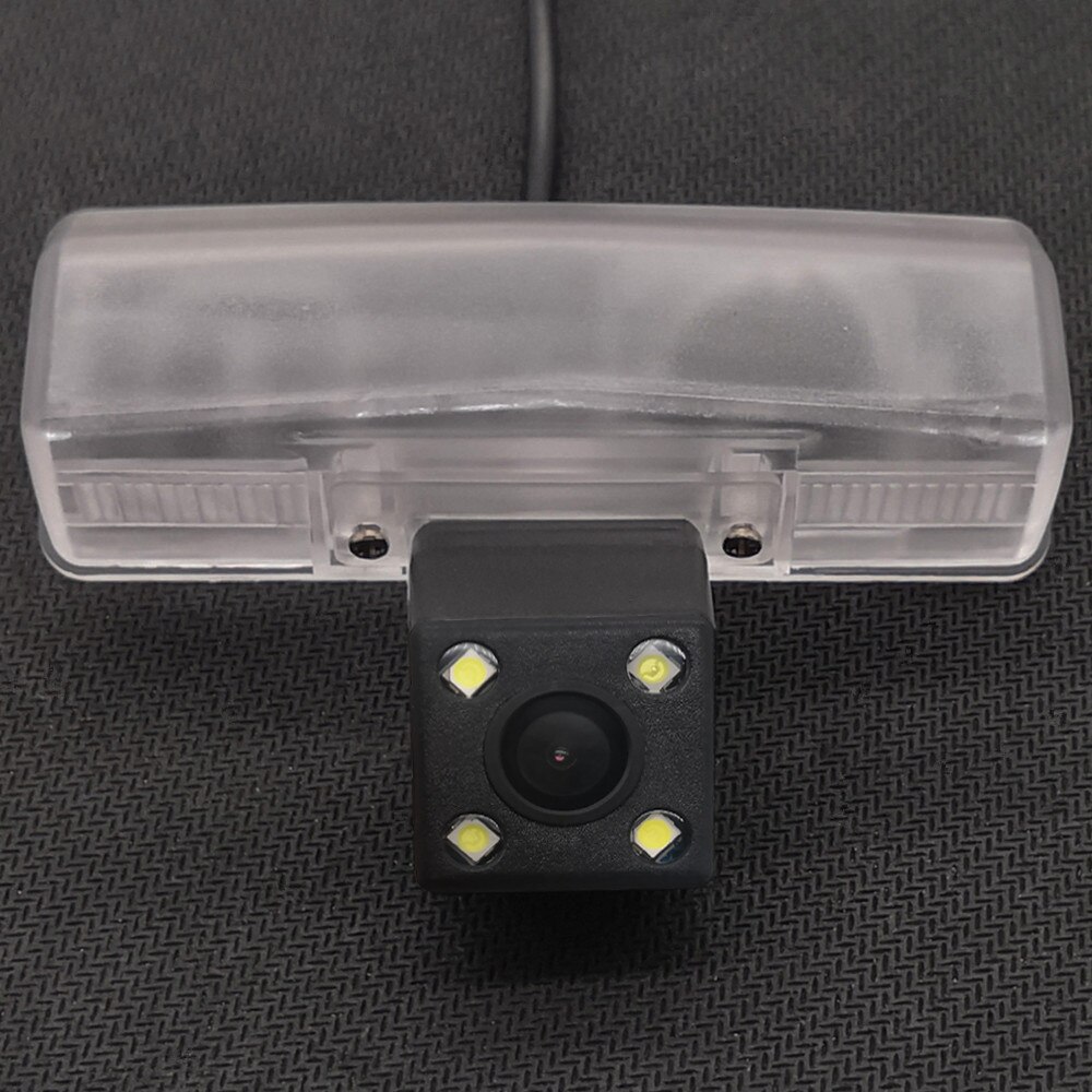 YIFOUM HD Dynamic Trajectory Tracks Car Rear View Backup Parking Camera For Toyota RAV4 Venza: 4LED / Fixed Parking Line