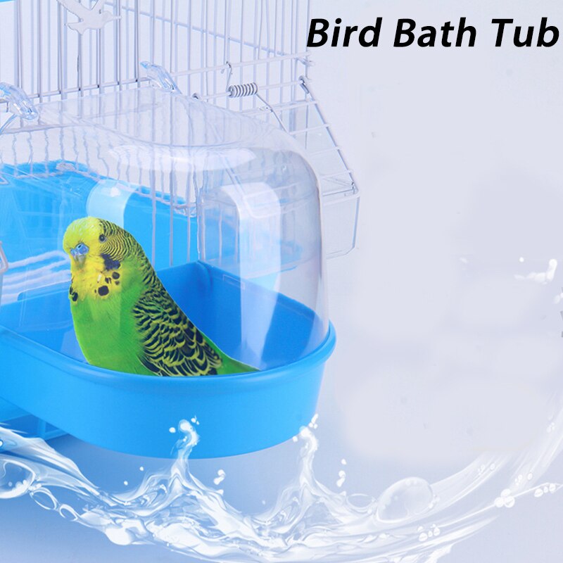 Cube de bain à oiseau suspendu, baignoire pour perroquet, boîte de douche, Cage, accessoire pour petit oiseau, canari, Budgerigar, Cockatiel, accessoires pour animaux de compagnie