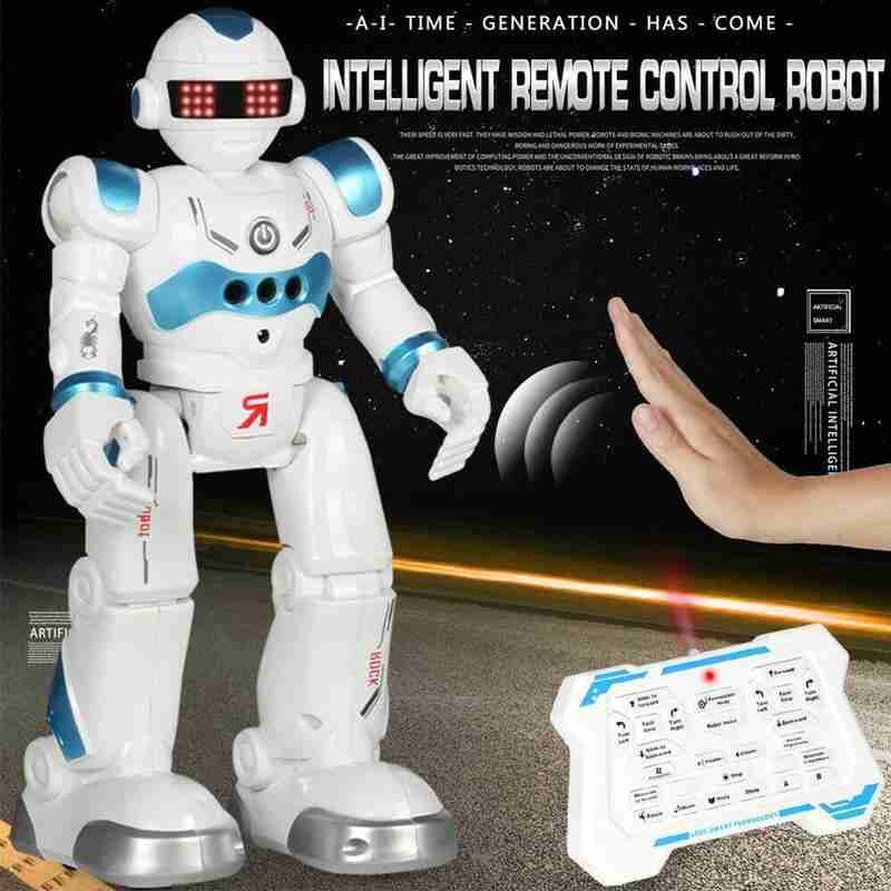 Robocop Remote Control Robot Infrared Induction Intelligent Dancing And Education Electric Singing Children's Early Toys Z6U4
