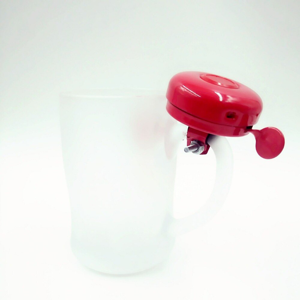 Bell Ring Mugs Glass Transparent Thick Coffee Beer Mug with Bell use in Summer Souvenir