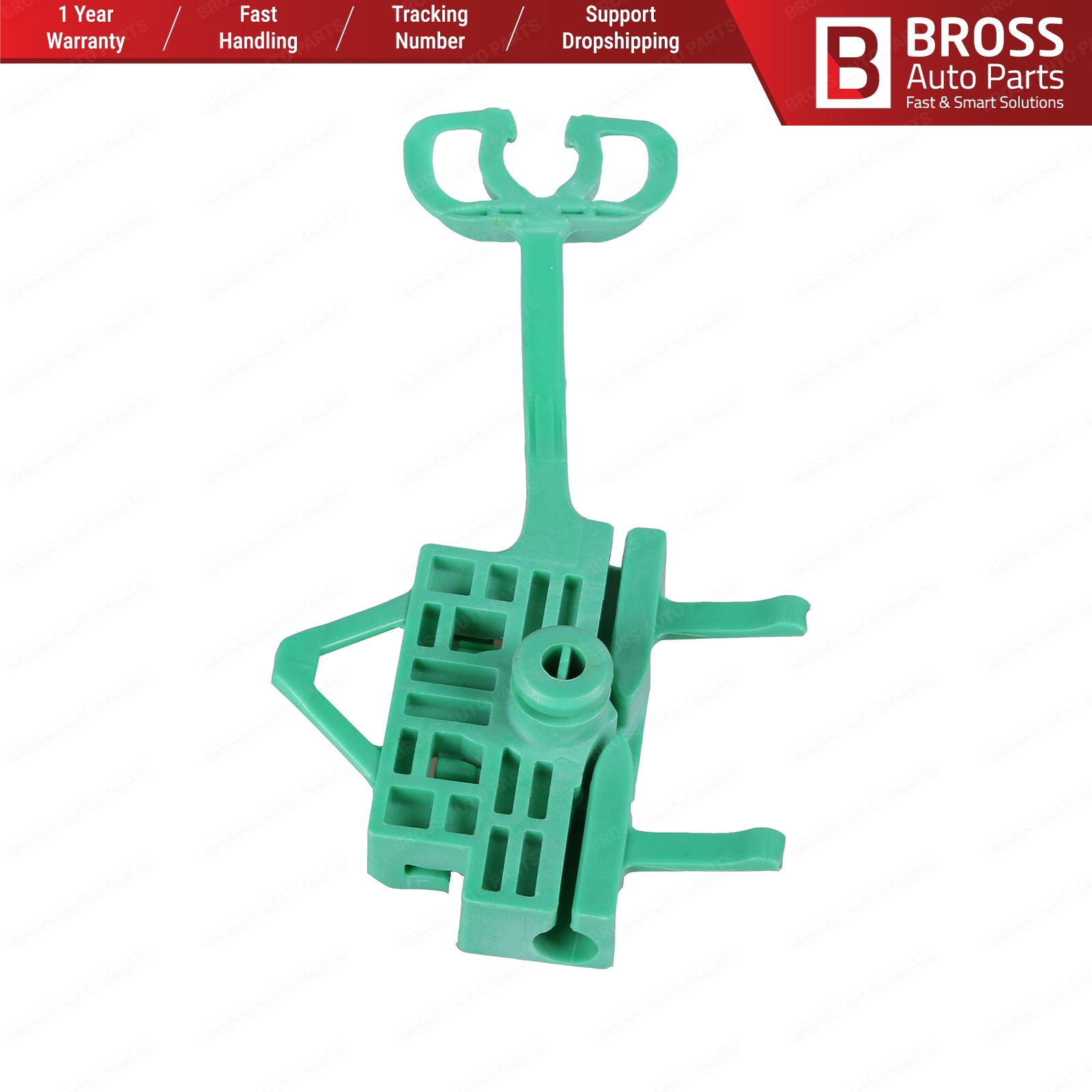 Bross Auto Parts BWR165 Electrical Power Window Regulator Clip Front Right Door 51892560, 5189651 for Fiat Linea 2007
