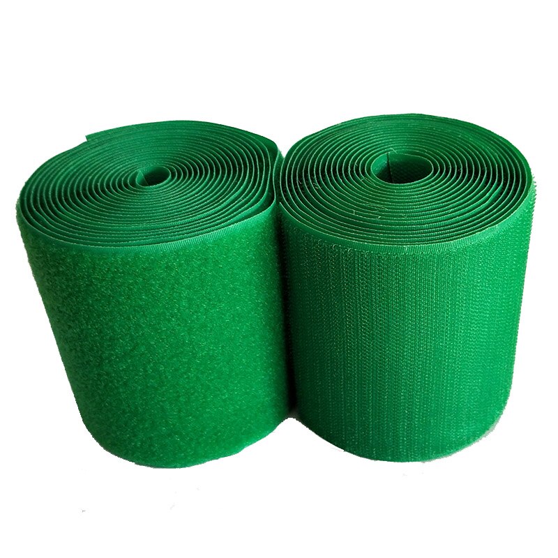 10Cm Breedte Groen Geen Lijm Haak Loop Sluiting Tape Naaien Magic Tape Sticker Strap Couture Kleding Schoen