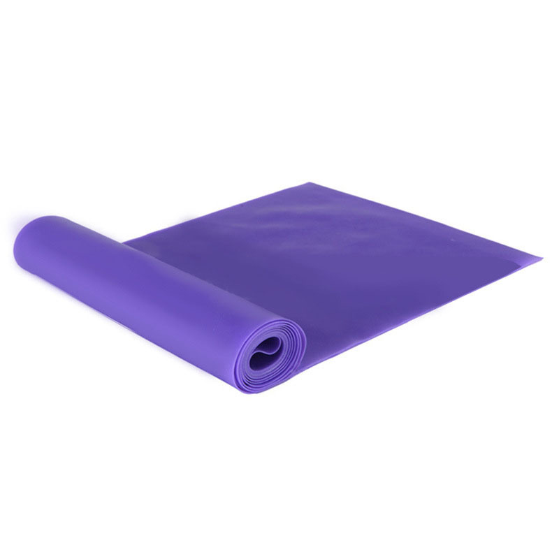 Banda de resistencia para Yoga, Pilates, bandas elásticas de entrenamiento largo para fisioterapia, bandas elásticas de ejercicio de fuerza para el hogar y la parte inferior del cuerpo: Morado