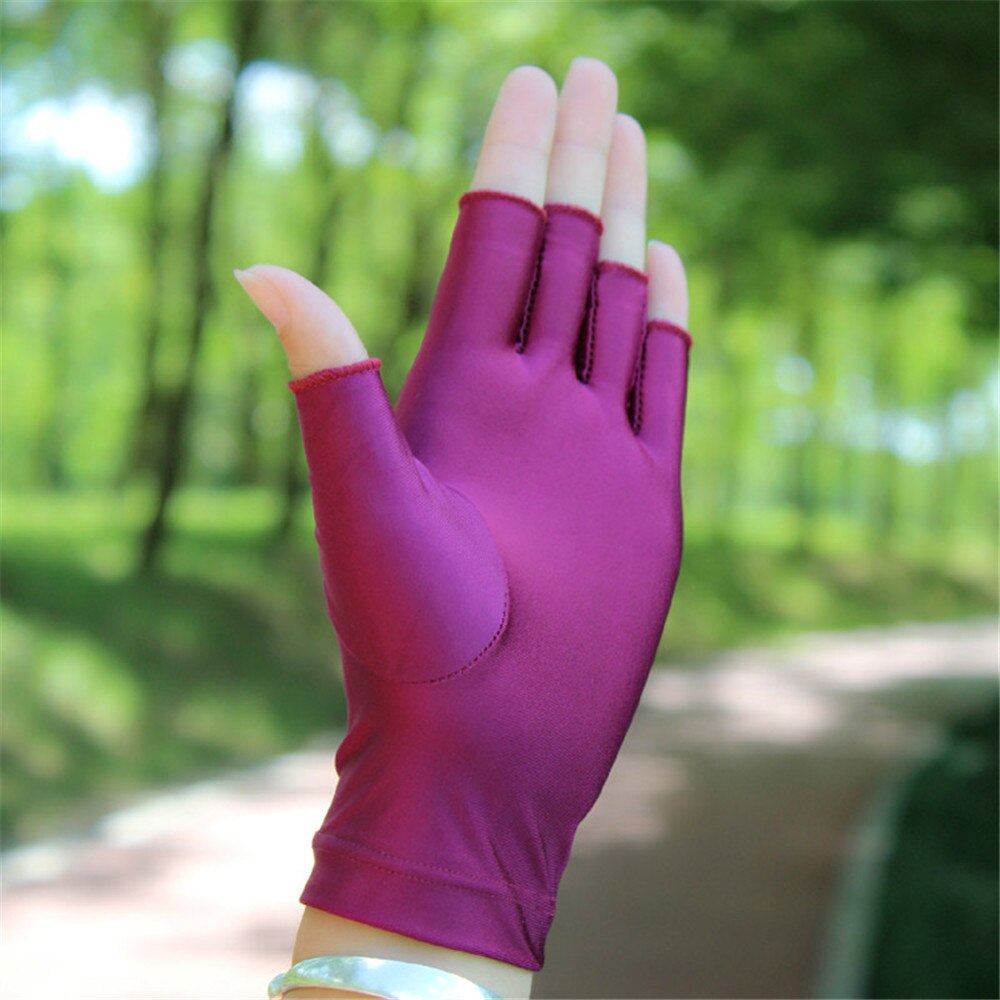 Elastische Strakke Ademend Half Vinger Handschoenen Mannen Vrouwen Dunne Rijden Rijden Sport Fiets Handschoenen Sailor Dance Veiligheid Handschoen