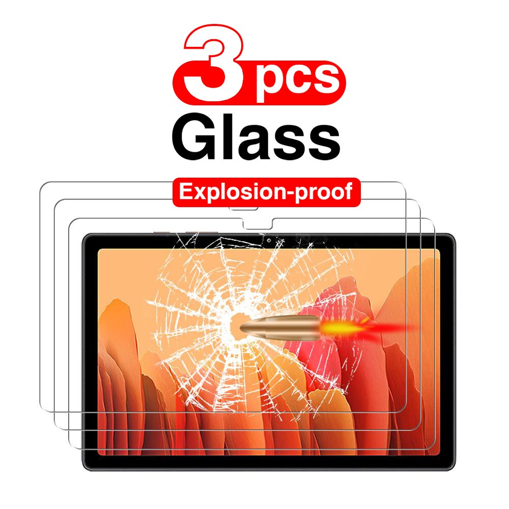 Para samsung galaxy tab a7 10.4 &quot;(2020) SM-T500 SM-T505 protetor de tela, tablet película protetora anti-risco de vidro temperado: 3pcs