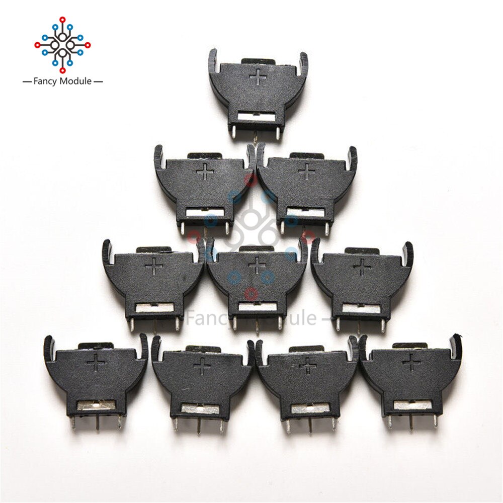 10PCS CR2032 2032 3V Cell Coin Battery Socket Holder Case ROHS