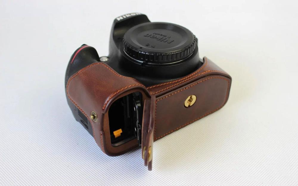 Leather Protect Half Case Grip for Nikon D3400 D3300 D32000 D3100 Camera