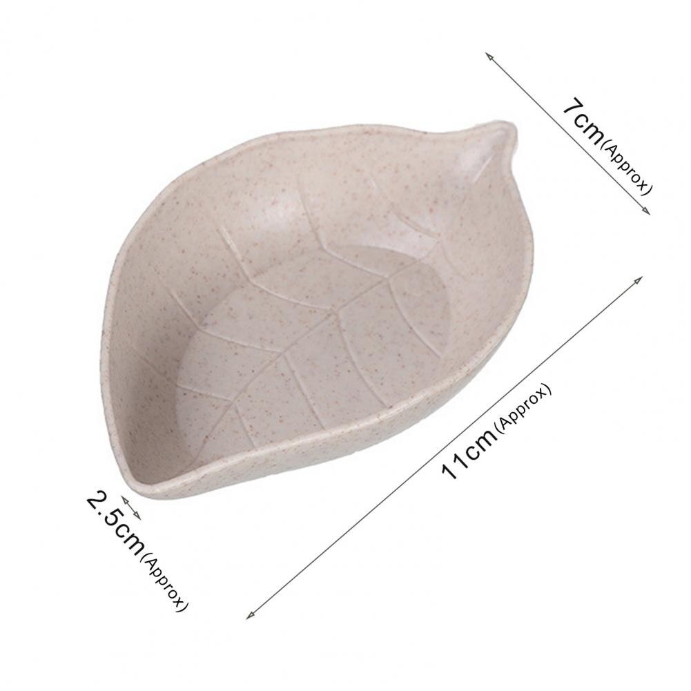 4Pcs Dompelen Schotel Dip Bowls Mini Lichtgewicht Kleine Tarwe Stro Dompelen Gerechten Voor Huishoudelijke Dompelen Schotel Jus Boten