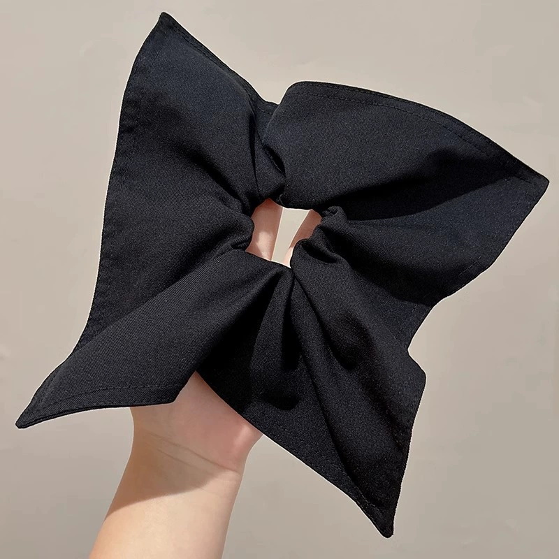 Elegante grande lenço quadrado círculo de cabelo para mulheres meninas elástico cetim hairbands laços de cabelo moda bandana acessórios para o cabelo: Verde