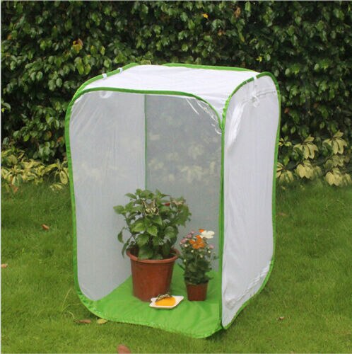 Foldable Mesh Nest Breeding Cage Insect Butterfly Insect Mesh Enclosure Cage Insect Habitat Housing: Green / 40x40x60