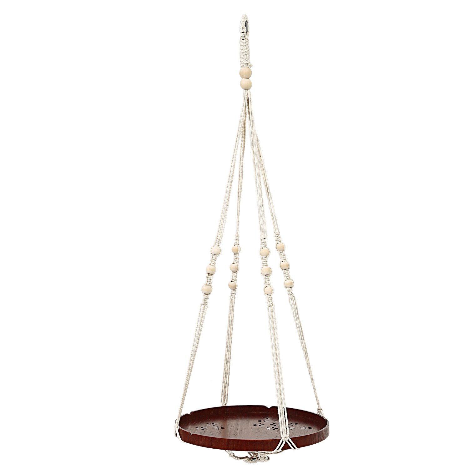 Macrame shelf Macrame Plant Hanger Indoor Hanging Planter Shelf Decorative Flower Pot Holder Boho Bohemian Home Decor