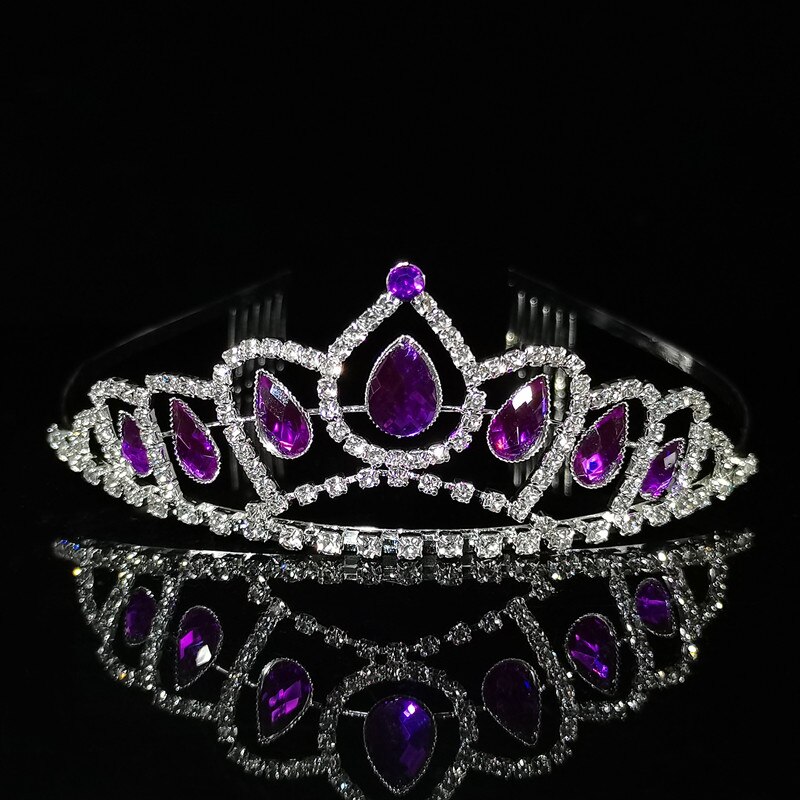 bridal crown tiara wedding accessories children princess crown wedding photography headband jewelry: Default Title