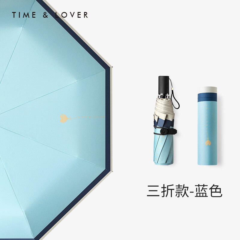 5- voudige zonnescherm met anti-uv-functie, draagbaar, opvouwbaar voor meisjes, sun academy mini-paraplu, academy paraplu, thuis, tuin,  bw50um: Stijl 6-3 vouwen