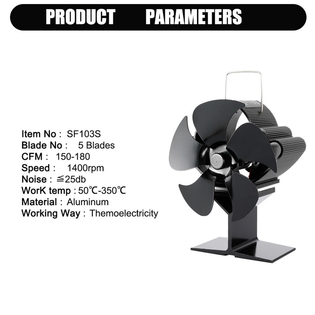 Warmte Aangedreven Ventilator Veilig Kachel Ventilator Warmte
