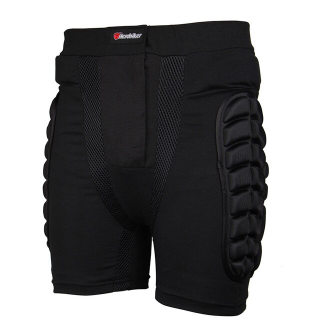 Herobiker vinter skidåkning korta byxor höftskydd skid snö skate skydd shorts motorcykel skyddsutrustning byxor &amp; knäskydd: 2- shorts / S