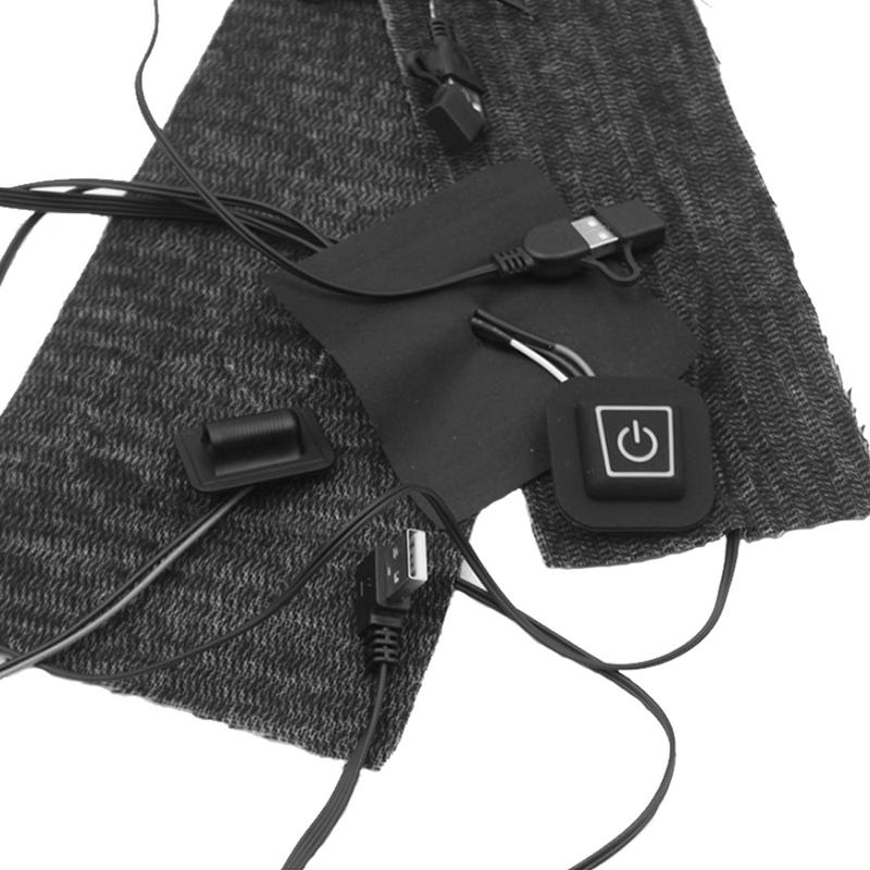 Elektrische verwarmingsmat, oplaadbaar via usb, verwarmingsdoek, kledingvest, kniebeschermers, riemen, verwarmingsdoek