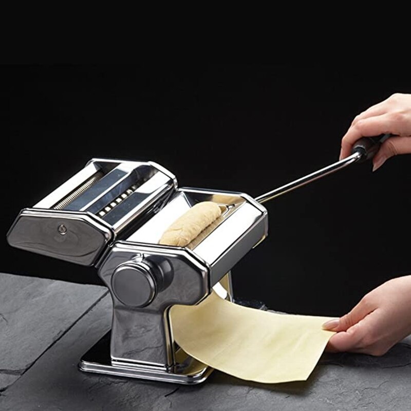 Pasta Maker Machine Hand Crank - Roller Cutter Noodle Makers Best for Homemade Noodles Spaghetti Dough Making Tools