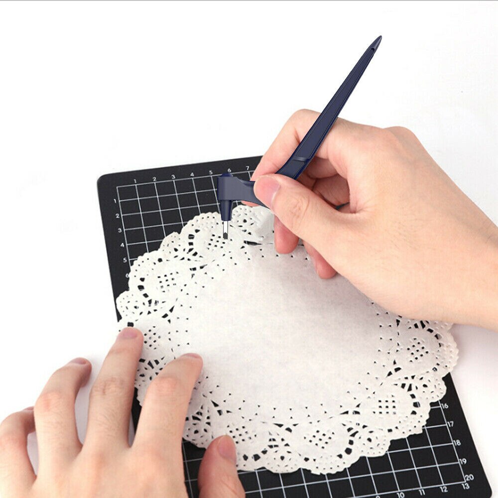 Cuchillos para manualidades, herramientas de corte, cuchillo de tallado de papel, herramienta de corte de arte, cuchillo utilitario giratorio de 360 grados, álbum de recortes