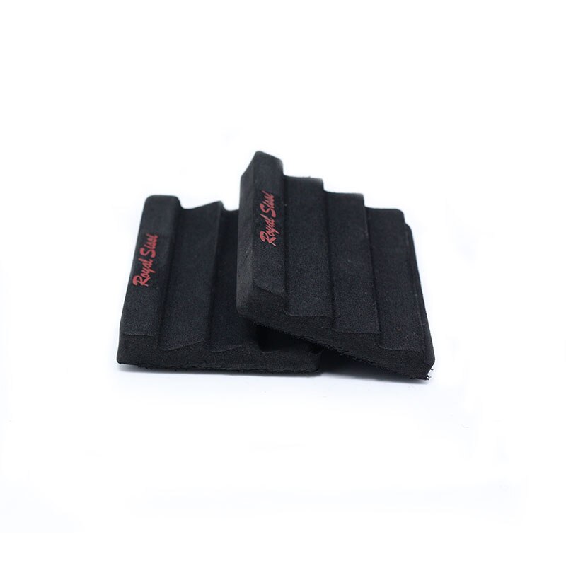 Highly recommend 2pcs ripple foam fly foam patch fly fishing hook storage EVA foam hanger with adhesive loop back