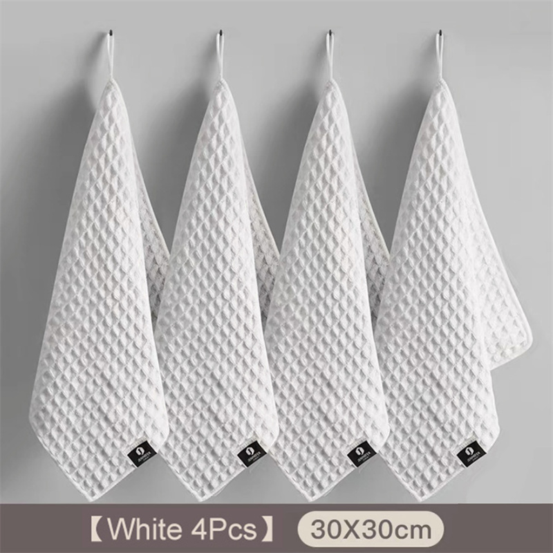 Toalla de limpieza de Barista para cafetería, paño de limpieza de microfibra súper absorbente, toallas para cocina, limpiador de máquina de café para el hogar, 1/4 unidades: Multicolor