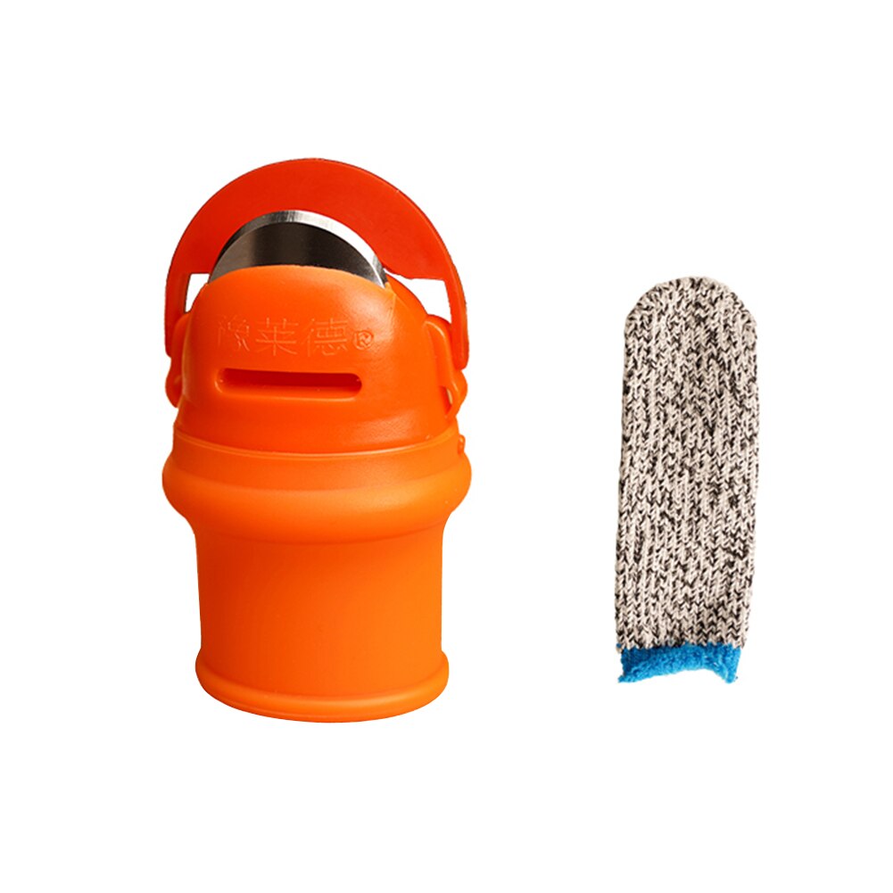 Thumb Cutter Beans Picker Finger Guards Plant Picking Tool Kitchen Gadget Thumb Scissors with Pepper and Beans Fingertip Tools: L