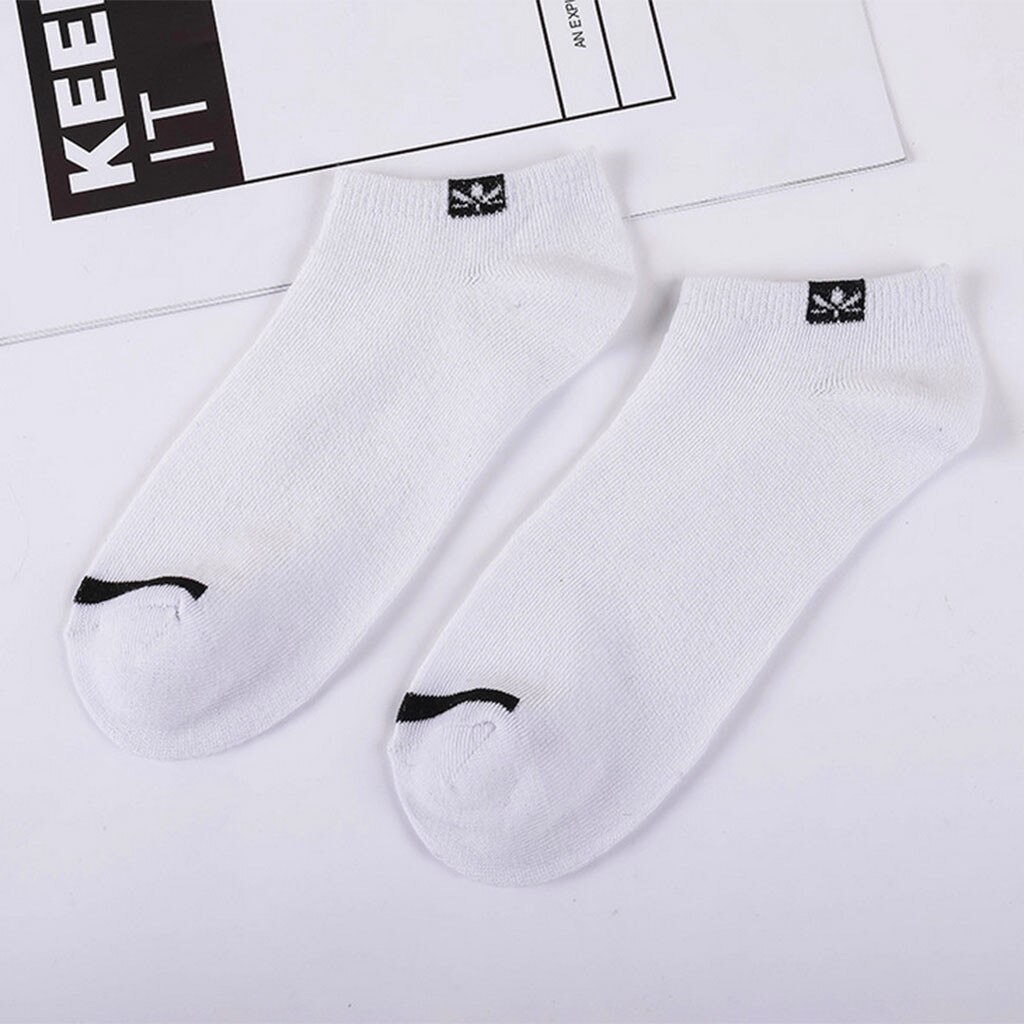 Men's Socks Cotton Boat Socks All Seasons Spring Autumn Male Casual Harajuku Breathable White Black Men Ankle Sock Meias: I