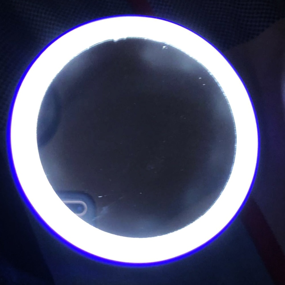 Espejo portátil de mano para maquillaje, espejo Led para damas, espejo de mano cosmético y espejos LED de viaje con sensor de belleza para chicas