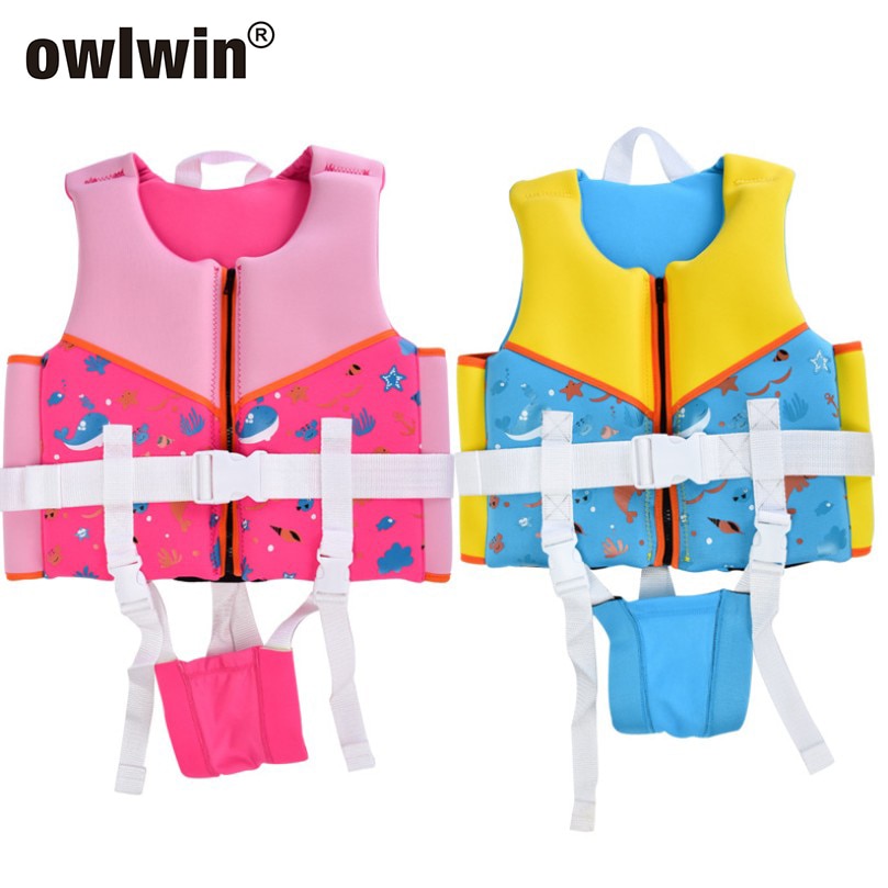 Owlwin Kind Water Sport Baby Life Vest Jacket Kinderen Neopreen Kajakken Varen Zwemmen Schuim Kleding Lifting Reddingsvest