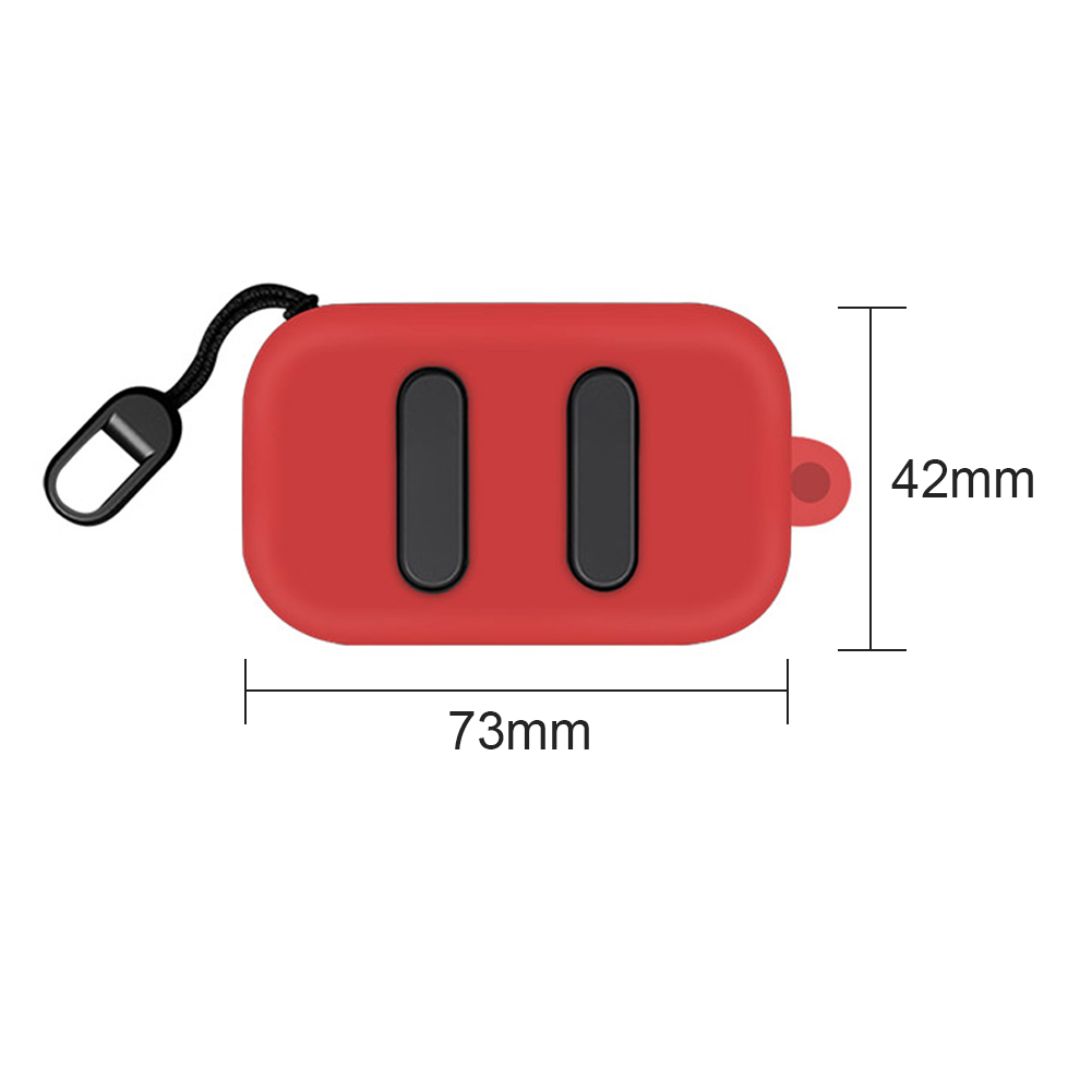 Beschermhoes Cover Karabijnhaak Soft Protector Case Siliconen Earpods Voor Skullcandy Dime Opladen Case: Red