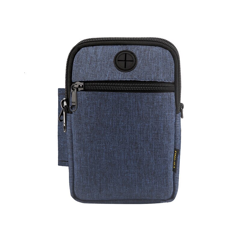 Mænd messenger bag vandtæt lille usb opladning man taske skulder taske mande håndtaske mini crossbody taske rejse lille man taske: Marine blå