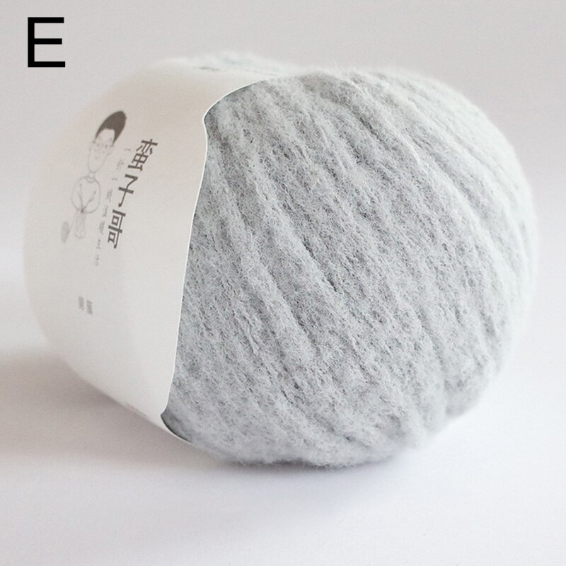 Fil de Mohair amour Angola 55G, fil fin tricoté à la main pour pull de bébé, laine douce au Crochet pour châle écharpe fil fin au Crochet: Marron