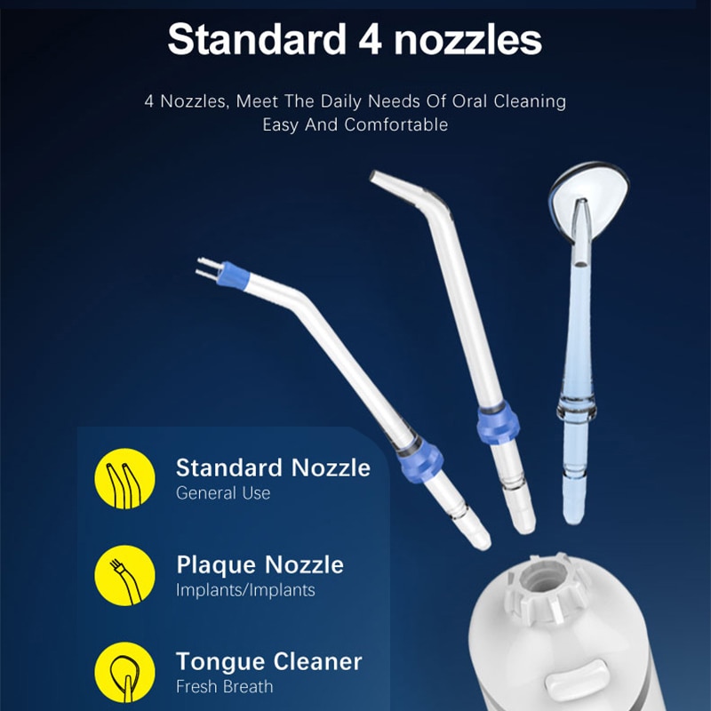 Oral dental irrigator 3 lägen vattenflosser bevattning usb laddning bärbar vattenplus dental irrigator vattenstråle tandrenare