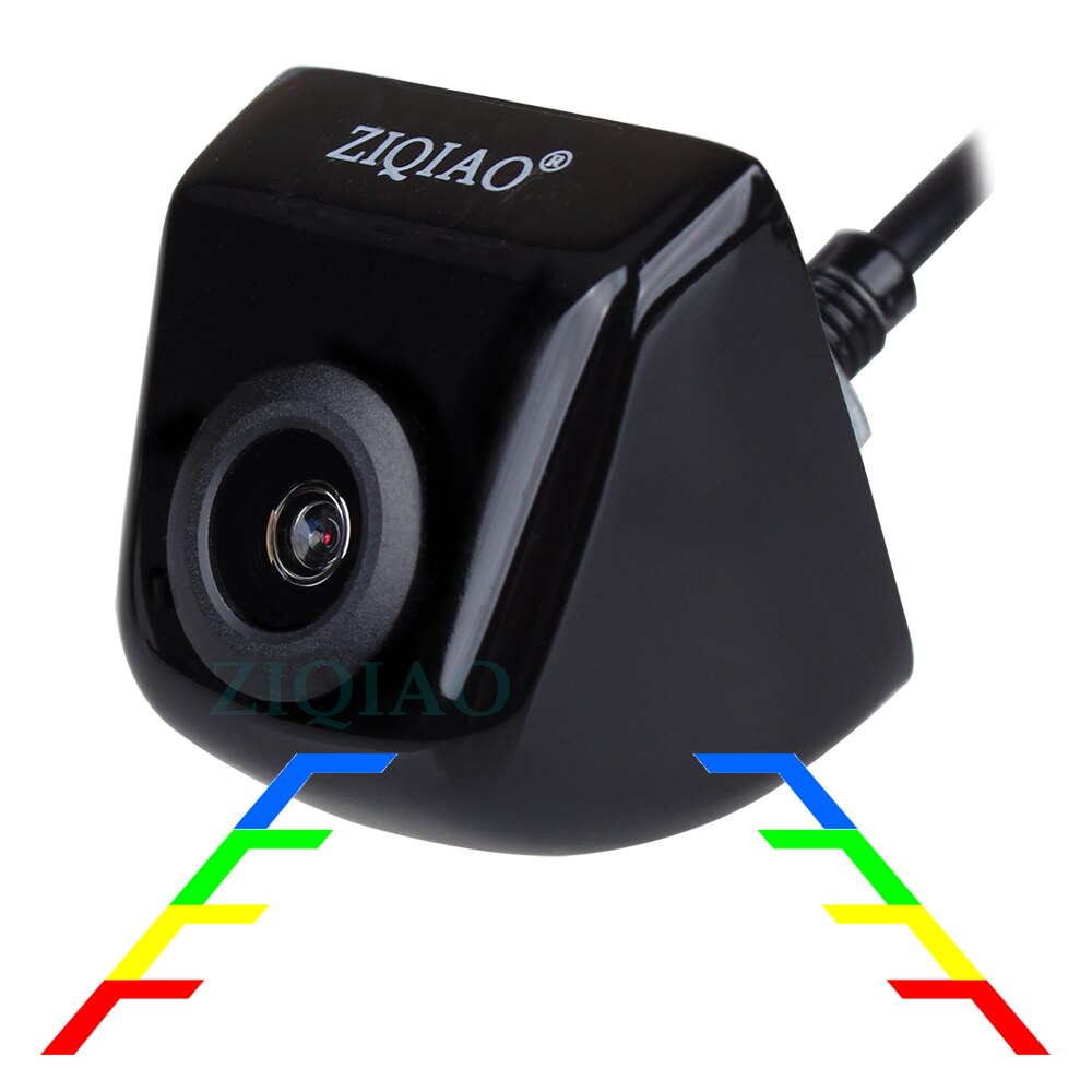 ZIQIAO Auto Infrarot Rückansicht Kamera Universal- HD IR Nachtsicht Parkplatz umkehren Kamera HS009: HS006 Schwarz linear