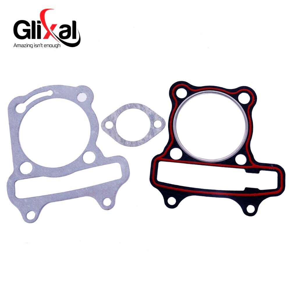 Glixal GY6 180cc 61Mm Scooter Motor Rebuild Kit Big Bore Cilinder Kit Cilinderkop Assy Voor 4-Takt 157QMJ Bromfiets Scooter Atv