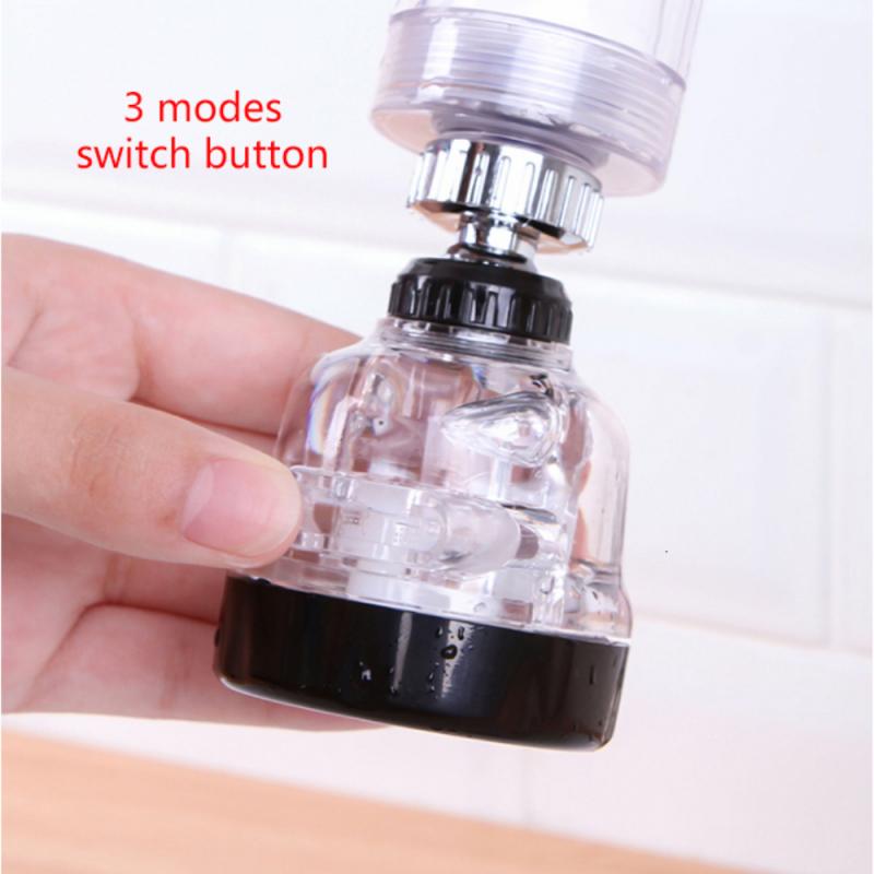 Grifo giratorio 360 para cocina, aireadores para grifos, difusor de agua, filtro de ahorro de agua, grifo de ducha, boquilla de cabezal de conector para el hogar