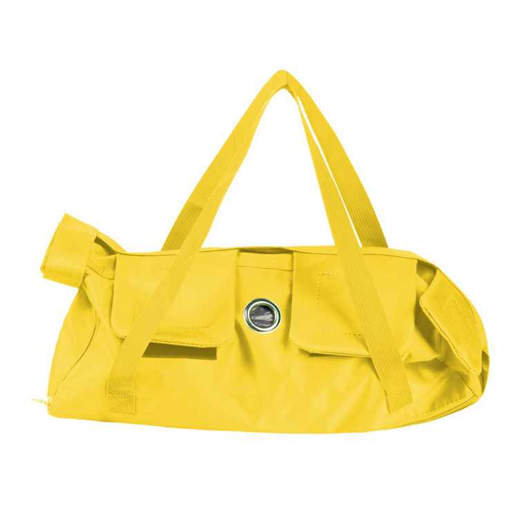 Pet Portable travel Out Bag hospital soft Foldable Cat Backpack Cat Bag Scratching Special Fixed Cat nail injection Bag: L / Yellow