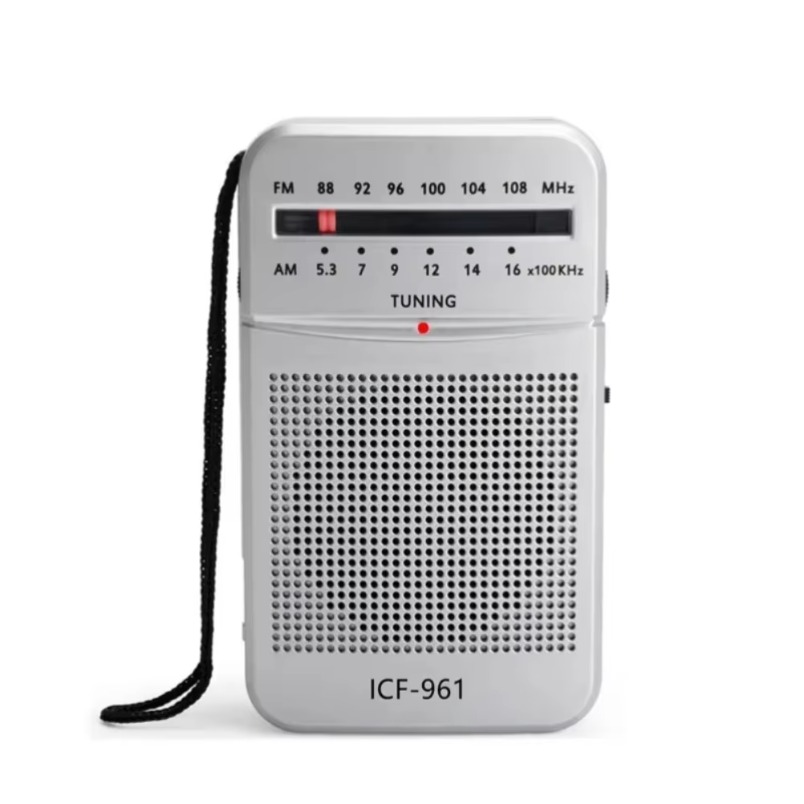 AM FM Pocket Radio,2 x AA Battery Operated Transistor Radio with Loudspeaker, Headphone Jack, Radio for Indoor, Outdoor Use
