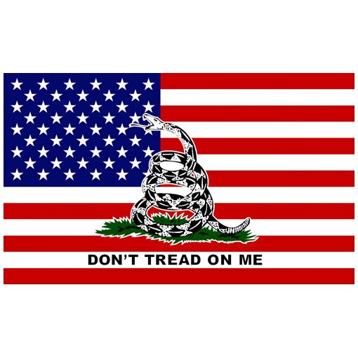 90x150 CM dont tread on me Yellow Snake gadsden flag: B / 60 x 90cm
