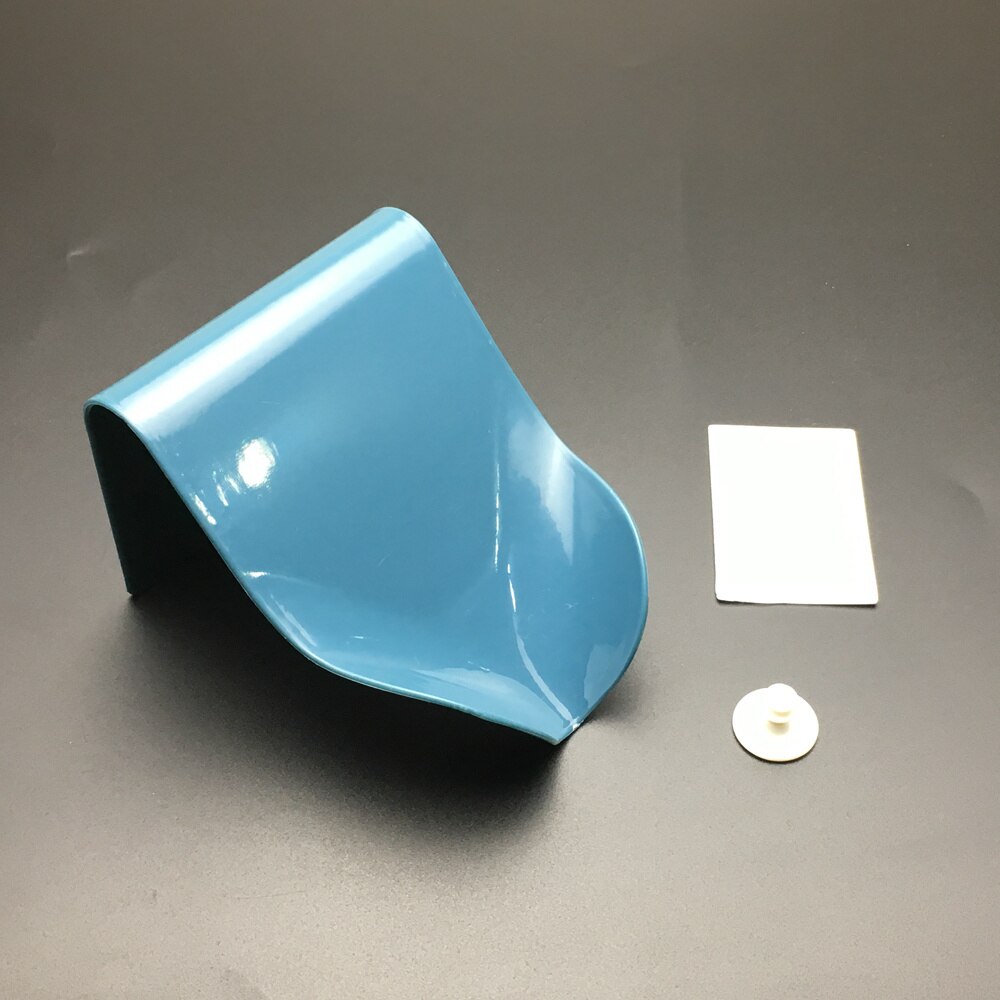 Naadloze Wand Zeepbakje Houder Drainage Opslag Afwerking Rekken Sterke Naadloze Stickers Gat-Gratis Zeep doos: Blauw
