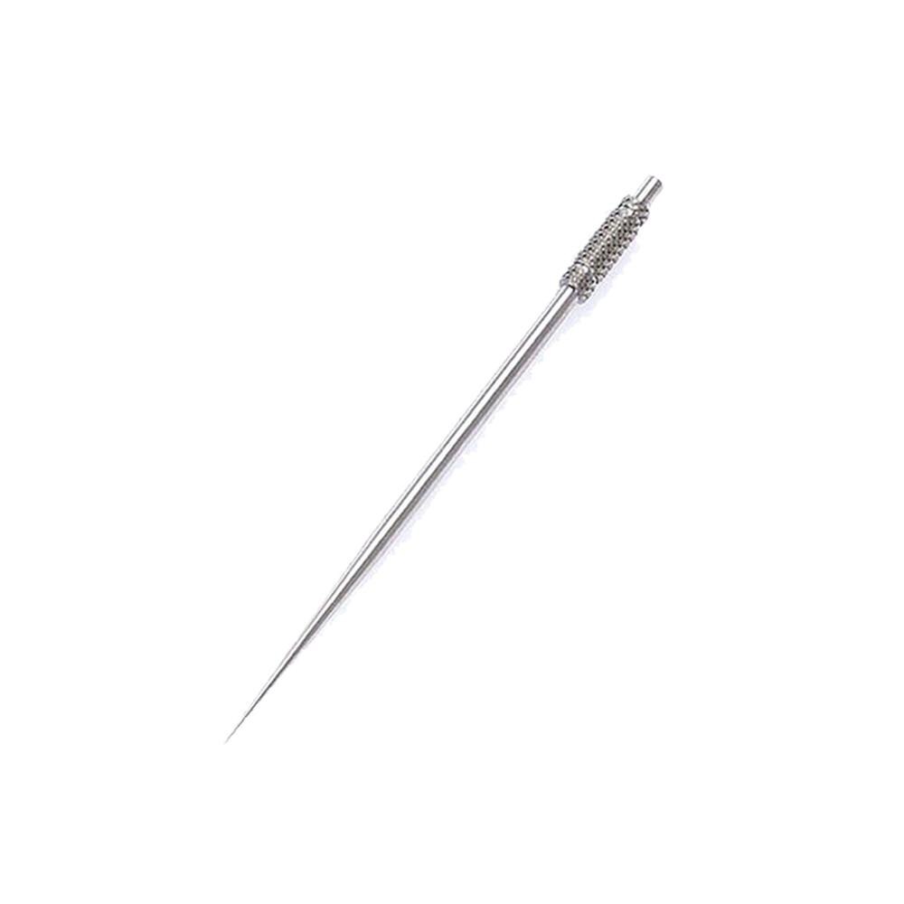 1/6/10/12Stck Küche draussen Titan Zahnstocher Edelstahl Metall Halfter Keychain Wiederverwendbare Lebensmittel Gabel für Reise Camping: 1 Stck  Zahnstocher